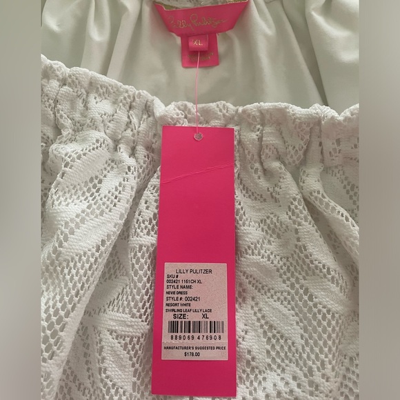 NWT Lilly Pulitzer Resort White Nevie Dress XL - Picture 5 of 13